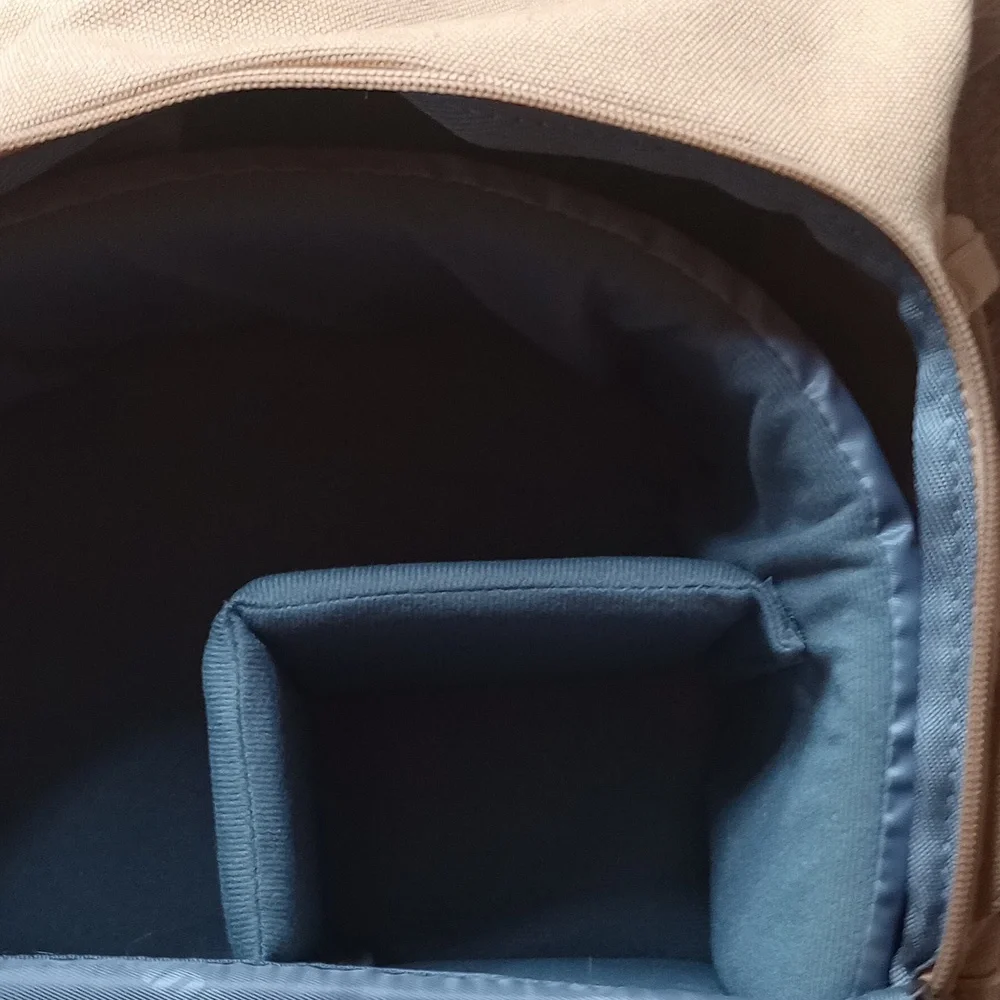Caden Camera Case Backpack Tan‎ Canvas Flap Bag Rucksack Photography